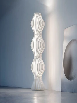 Современный минималистичный акриловый торшер с искусством света и тени в скандинавском стиле, белая трава, рок, гостиная, спальня, лампа для выставочного зала