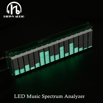 HIFI DIY Level Светодиодный Анализатор музыкального спектра, измеритель уровня звука, VU-метр, MP3 PC Усилитель, Аудиоиндикатор, Комплект AGC с Регулируемой скоростью