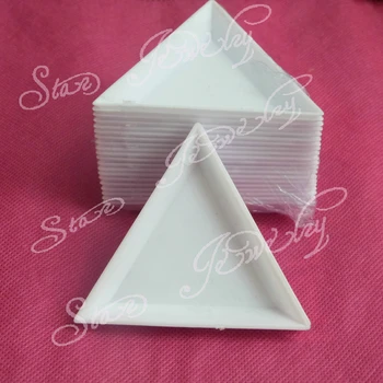 20 шт./лот пластиковый треугольный лоток 75 мм для самостоятельной сортировки принадлежностей