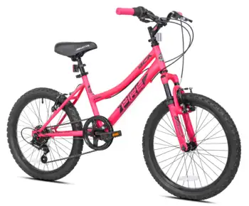 Горный велосипед Crossfire с 6 скоростями для девочек, 20 дюймов, розовый/черный