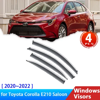 Дефлекторы для Toyota Corolla E210 Седан 2022 2021 2020 Аксессуары GR Altis Боковые Стекла Автомобиля Козырьки От Дождя Защита Для Бровей Дымовые