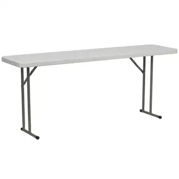 Новый прочный складной тренировочный стол из белого пластика для домашнего офиса или школы