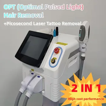 Лазерная Машина для удаления волос Professional 2023 2в1 Лазерная Машина Для Удаления Татуировок Picosecond Opt Laser Hair IPL E Light Ndyag Laser