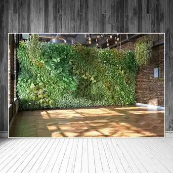 Декорации для интерьера дома в лофте, украшение для фотосъемки, стена из тропических листьев, Кирпичная стена, фон для фотобудки на заказ, студийный реквизит