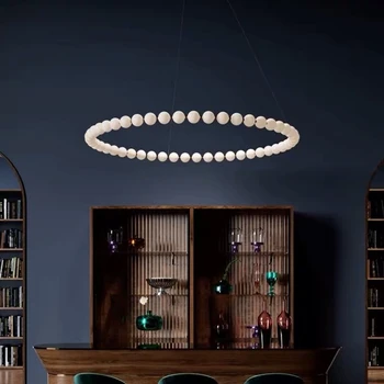 Подвесные светильники Nordic Magic Beans для спальни Ресторана Кухни Двухслойная светодиодная люстра для обустройства дома Горячая распродажа