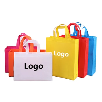 200 шт. экологичная нетканая хозяйственная сумка с индивидуальным логотипом, многоразовая сумка-тоут для магазина обуви и одежды