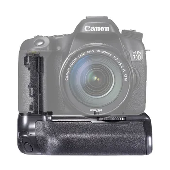 Вертикальный держатель батарейной ручки BG-70D 80D для цифровой зеркальной камеры Canon EOS 70D 80D, заменяемый на BG-E14