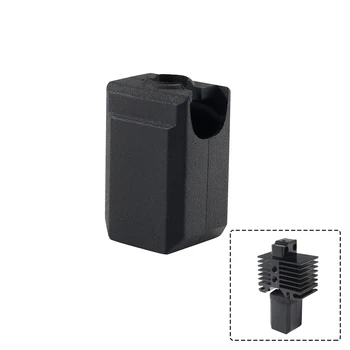 Силиконовые Носки для 3D-принтера X1 P1P Hotend, экструдер, высокотемпературный износостойкий черный силиконовый чехол