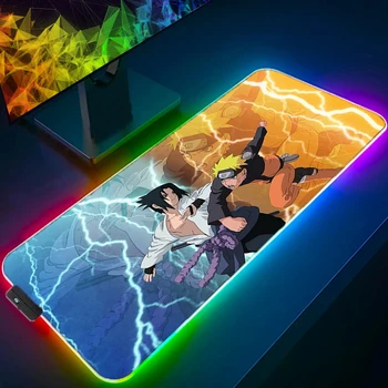 Модный большой RGB-коврик для мыши в стиле аниме 