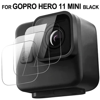 Защитная пленка из закаленного стекла для экрана GoPro Hero 11 Mini, Черная защита объектива, Защитная пленка для аксессуаров Hero 11 Mini