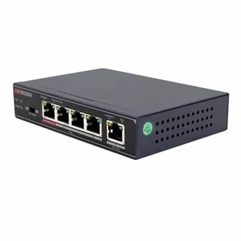 Неуправляемый POE-коммутатор Hik DS-3E0105P-E/M с 4 Портами Fast Ethernet