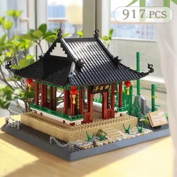 Китайская Модель Архитектуры, Строительные Блоки, Совместимые с Lego Bricks Игрушки для взрослых Great Wall Forbidden City