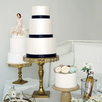 Золотые европейские винтажные свадебные декоративные подставки для тортов, десертов, фруктов, тарелок, лотков