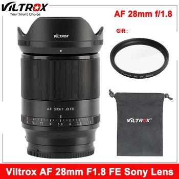 VILTROX 28 мм F1.8 Полнокадровый широкоугольный объектив с автоматической фокусировкой FE Mount Prime для камеры Sony E-Mount A7II A7III A7RIII A7SIII A7IIII A7II A7R