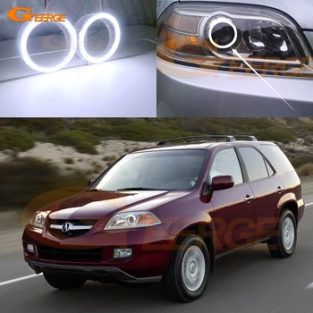 Для Acura Honda MDX 2004 2005 2006 Отличный ультра яркий COB светодиодный комплект Angel Eyes Halo кольца дневного света