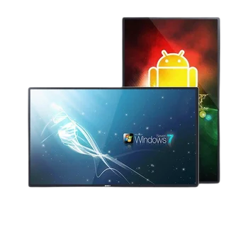Настенный Тонкий экран дисплея 15,6 18,5 24 27 32-Дюймовый рекламный монитор Android