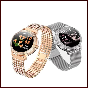 Смарт-Часы 2023 Прекрасные Стальные Спортивные Часы IP68 Водонепроницаемый Фитнес-Браслет Heart Rate LW20 Smartwatch Для Женщин Бесплатная Доставка