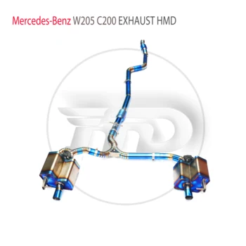 Выхлопная система HMD из титана или нержавеющей стали Performance Catback подходит для Mercedes Benz W205 C180 C200 C250 C260 C300