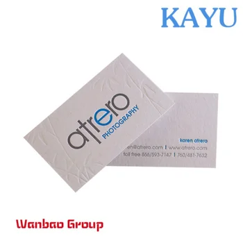 Роскошная визитная карточка из хлопчатобумажной бумаги с фирменным логотипом на заказ