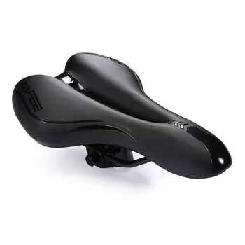 MTB седло для горного велосипеда из искусственной кожи, заполненное гелем, велосипедная подушка, велосипедное седло, полая удобная противоударная велосипедная седловина