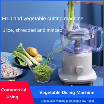 Коммерческая машина для нарезки овощей 220 В, Электрический многофункциональный кухонный комбайн для моркови, картофеля, лука и многого другого, измельчитель продуктов