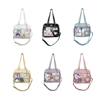 Harajuku Ita Bag японские прозрачные сумки через плечо JK для женщин и девочек