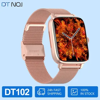 DTNO.1 Оригинальные смарт-часы DT102 с NFC Экраном 1,9 дюйма, Беспроводная Зарядка, отслеживание движения GPS, 500 + Циферблат, кнопочный телефон, Умные Часы