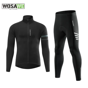WOSAWE Winter Fleece Pro Cycling Jersey Комплект Горной велосипедной одежды MTB Ropa Ciclismo Гоночная Велосипедная одежда Велосипедный костюм