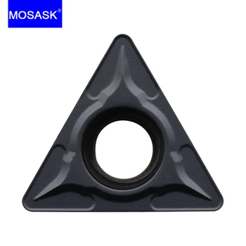 MOSASK 10ШТ TCMT 1102 16T3 04 08 ZM30 Обработка металла Токарно-расточные пластины из твердого карбида вольфрама из нержавеющей стали