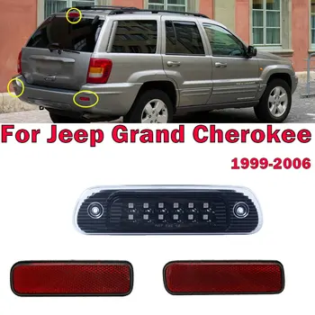 Для Jeep Grand Cherokee 1999-2006 56022639AA 56022638AA Автоаксессуары СВЕТОДИОДНЫЙ Задний Стоп-Сигнал Отражатель Заднего Бампера Габаритный Фонарь