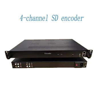 4/8-канальный SD-кодер, аудио- и видеопреобразователь AV в IP-оборудование для трансляции телевизионных передач