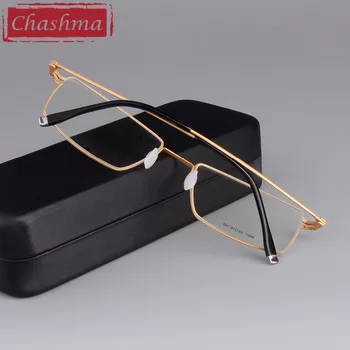 Очки для мужчин бренда Chashma, Титановые очки класса Люкс, оправы высшего качества, очки для близорукости, Оправа для легких очков для мужчин
