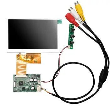 4,3 дюймовый ЖК-дисплей RGB 480 (RGB) x272 с модулем платы AV-драйвера, комплект мониторов для автомобильной AV-цифровой фоторамки, многофункциональная
