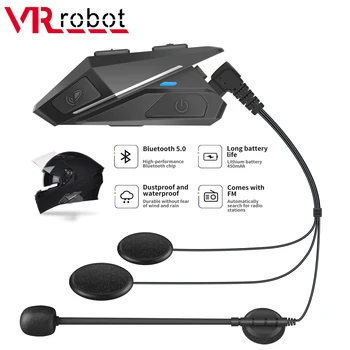 VR robot YZ06 Мотоциклетный шлем Гарнитура Bluetooth 5.0 Наушники громкой связи FM Raido Long Stanby Беспроводной стереомузыкальный плеер
