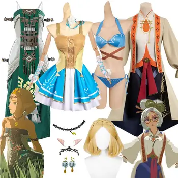 Zelda: Косплей Tears of the Kingdom, Купальник принцессы Линк, Женский костюм для косплея, Костюм Фантазии для Косплея, Костюм на Хэллоуин
