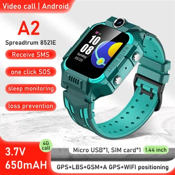4G Детские умные часы GPS WIFI Видеозвонок SOS IP67 Водонепроницаемые детские умные часы Камера Монитор Трекер Местоположение Телефон Часы