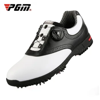 Обувь для гольфа PGM, мужская водонепроницаемая спортивная обувь, противоскользящие кроссовки с вращающимися пряжками, многофункциональные кроссовки для гольфа XZ130
