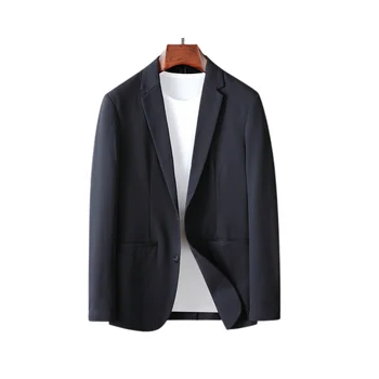 Костюм M-small, мужской пиджак, свадебное вечернее платье, модный дизайн, черный повседневный свободный костюм