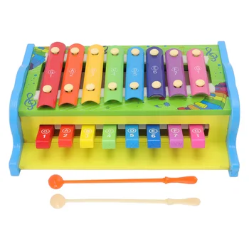 2 в 1 Красочная Музыкальная Игрушка Многофункциональный Музыкальный Инструмент Для раннего Образования, Стучащая Молотком Игрушка для Детей