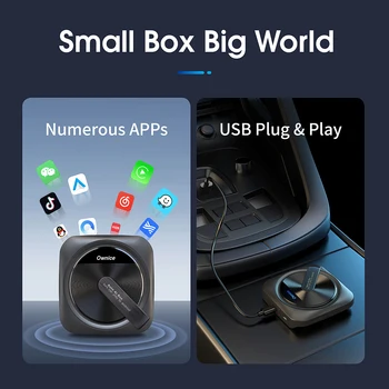 Ownice Оригинальный Беспроводной CarPlay Android Auto TV Box Адаптер IPTV Для Автомобиля Проводной Для Audi Bmw Mazda Toyota Netflix Spotify GPS