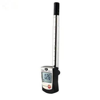 Термоанемометр Testo 405-V1 с Телескопической Штангой Длиной 300 мм, Прибор Для Измерения скорости воздуха В помещении, Ручной Цифровой 0560 4053