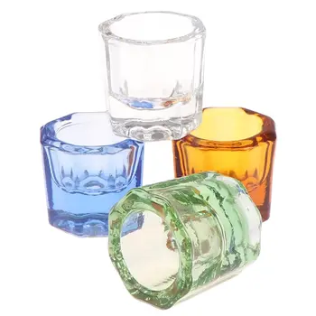 1 шт. стоматологические чаши для смешивания, Стеклянное блюдо, бытовые восьмиугольные чашки, совместимая чашка для зуботехнической лаборатории