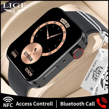 LIGE 2022 НОВЫЕ 1,8-дюймовые Умные Часы Для Мужчин И Женщин NFC Smart Watch Series7 Монитор здоровья Bluetooth Call IP68 Для Android Apple Браслет