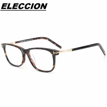 Бренд TOM TF5398, винтажные ацетатные очки с полной оправой для оптики, женские очки для близорукости, оправы для очков по рецепту, мужские очки