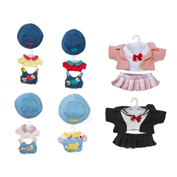 Плюшевый топ, рубашка, Штаны, Аксессуары для детской тряпичной куклы, Комплект одежды для кумира Kpop