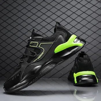 Новая сетчатая спортивная обувь для мужчин, удобные повседневные противоскользящие кроссовки для бега, модная дышащая уличная мужская спортивная обувь, Размер 39-44