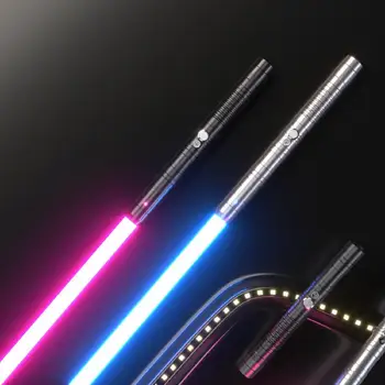 80 см Новый Световой Меч Лазерный RGB Металлический Световой Меч Игрушки Espada Kpop Lightstick 2 В 1 Со Звуком Детские Крутые Игрушки