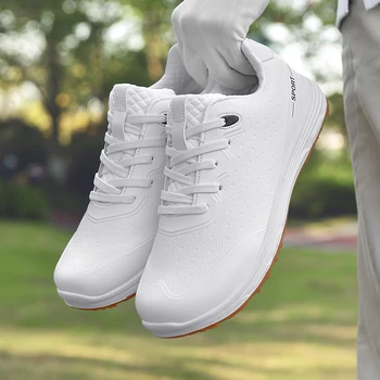 2023 Новые мужские и женские туфли для гольфа без шипов, Модная уличная удобная обувь для ходьбы, Мужская обувь для фитнеса, обувь для гольфа