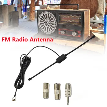 300 см FM-радио, FM-антенна, внутренняя музыкальная система, FM-радиоантенна, домашний стереоприемник, 1x антенна, 3x Разъем-адаптер, автомобильный аудио