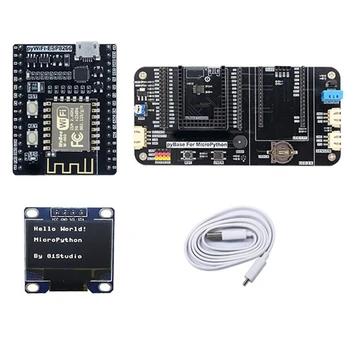 PyWiFi-Плата разработки ESP8266 + PyBase + OLED 0,9 дюйма + USB-кабель -Python IOT Wireless WiFi Learning Development Kit
